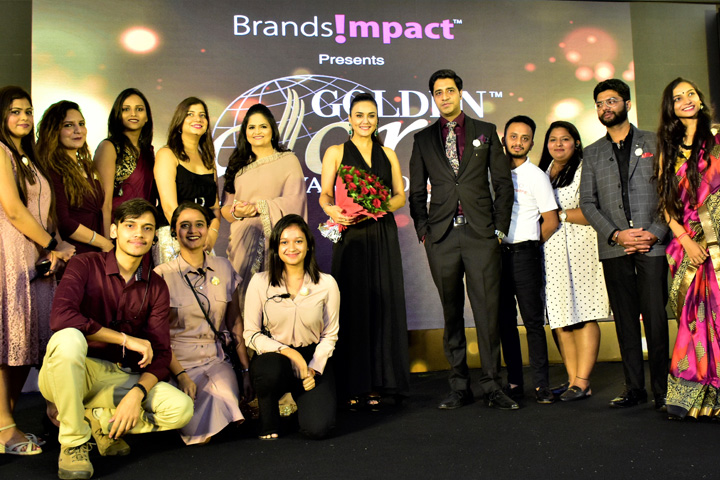 Brands Impact, Golden Glory Awards, GGA, Preity Zinta, Award, Amol Monga, Ankita Singh, Brands Impact Team